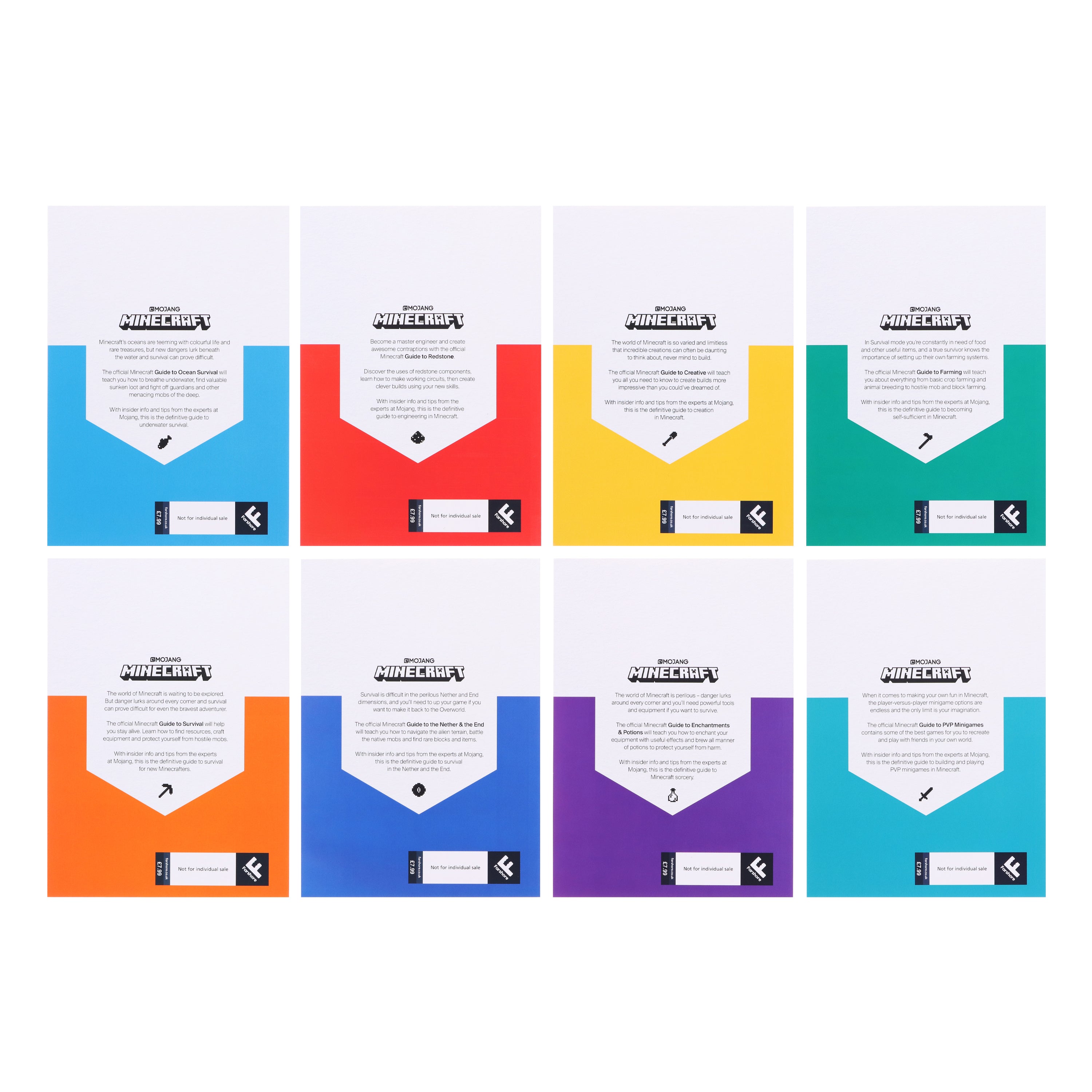 Minecraft Guides By Mojang AB 8 Books Collection Set - Ages 6+