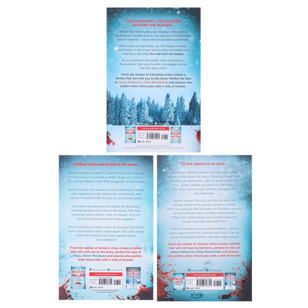 DI James Walker Series (Book 4-6) by Alex Pine 3 Books Collection Set - Fiction - Paperback