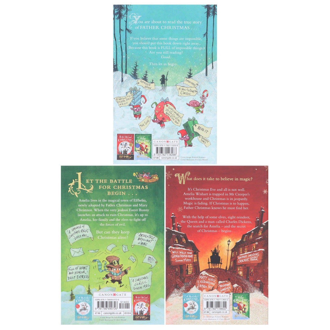 A Boy Called Christmas by Matt Haig 3 Books Collection Set - Ages 7-11 - Paperback