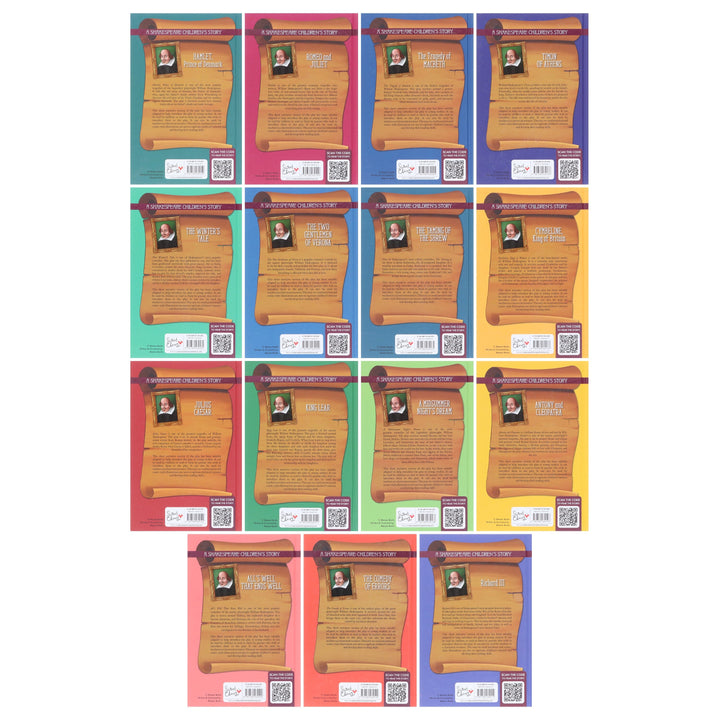 A Shakespeare Easy Classics Children's Stories 15 Books Collection Set With Free Audiobook! - Ages 7+ - Hardback