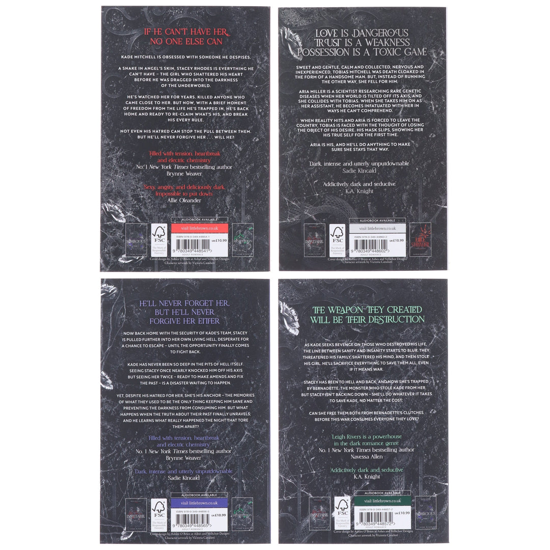 The Edge of Darkness Series by Leigh Rivers 4 Books Collection Set - Fiction - Paperback