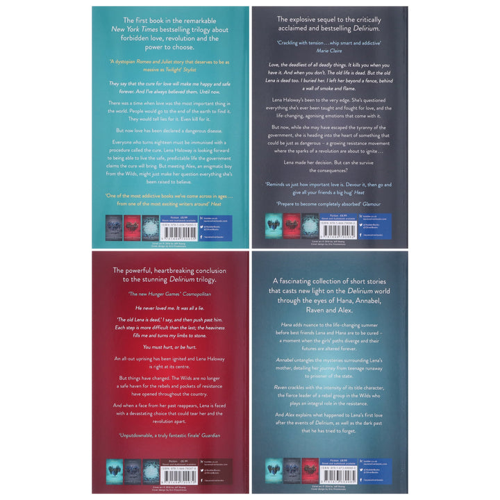 Delirium: The Complete 4 Books Collection By Lauren Oliver - Young Adult - Paperback