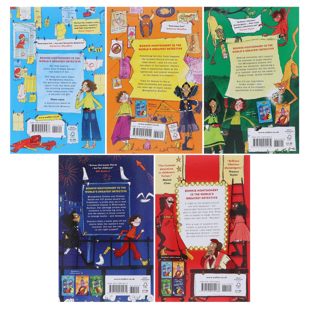 Montgomery Bonbon Series by Alasdair Beckett-King: Illustrated 5 Books Collection Set - Ages 9-12 - Paperback