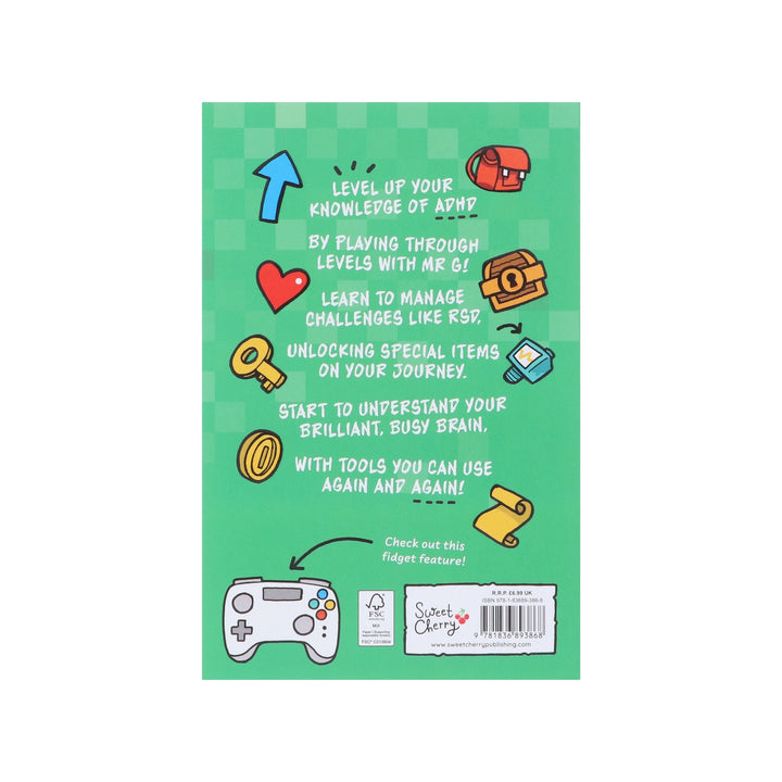 ADHD: Levelled Up! by Jamie 'Mr G' Gilbert - Ages 9+ - Paperback (Includes Free Audiobook & Movement Break)