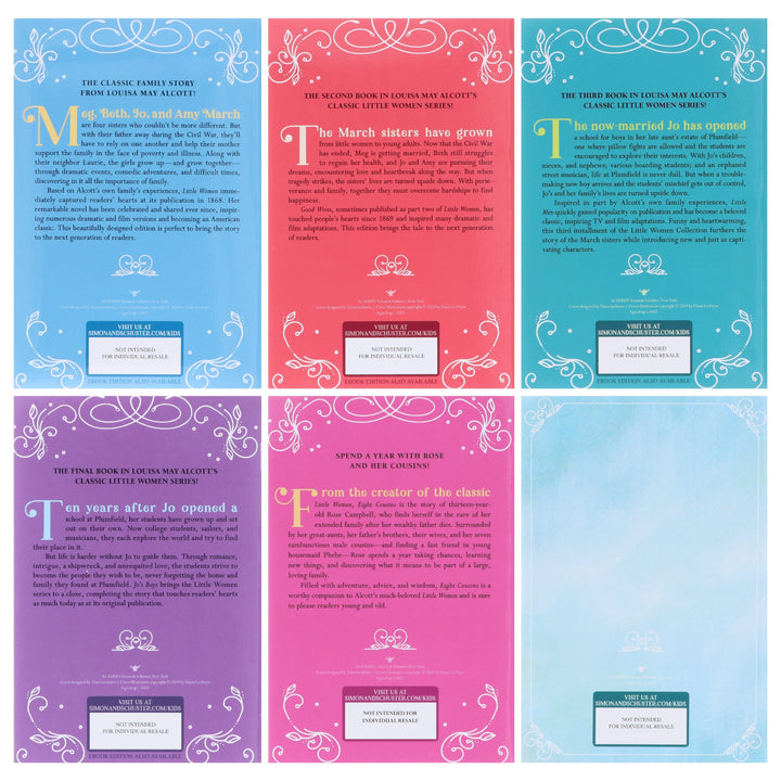 Louisa May Alcott Family Favorites Collection 6 Books Box Set - Ages 8-12 - Paperback