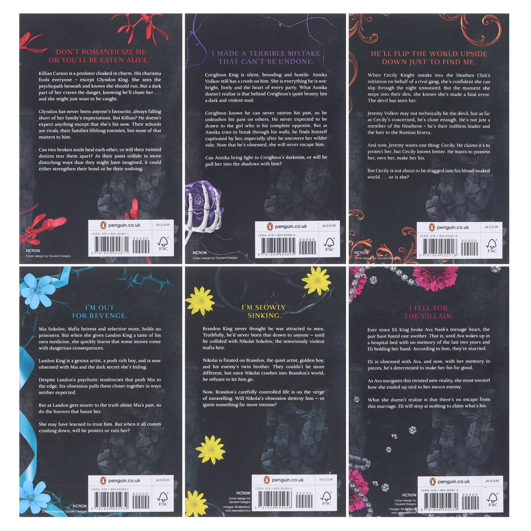 Legacy of Gods Series Dark Romance by Rina Kent: Complete Collection 6 Books Set - Fiction - Paperback