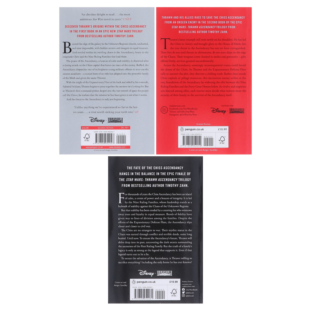 Star Wars: Thrawn Ascendancy Series by Timothy Zahn: 3 Books Collection Set - Fiction - Paperback