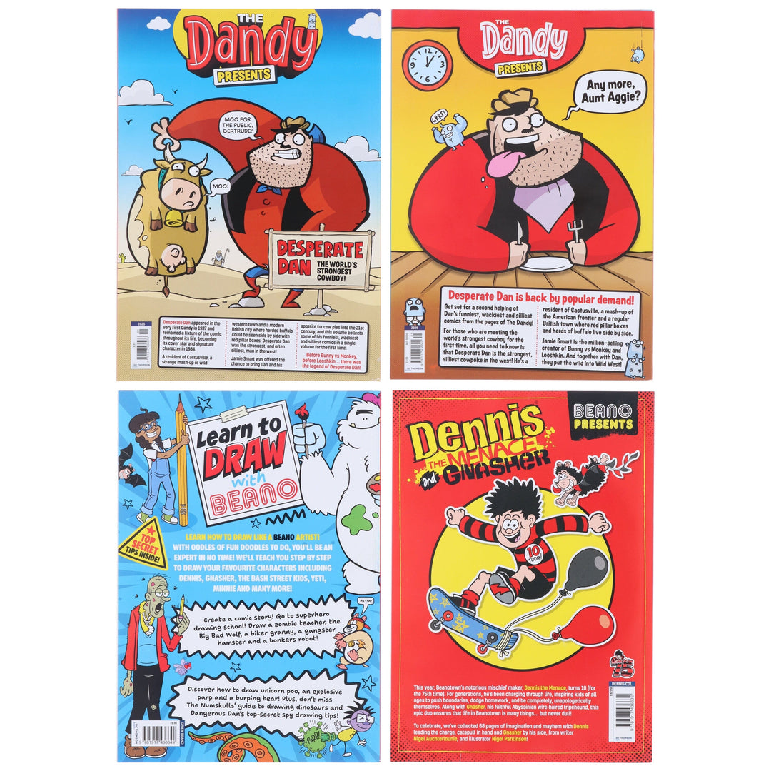 The Beano & Dandy Presents 4 Comic Books Collection Set - Ages 5+ - Paperback