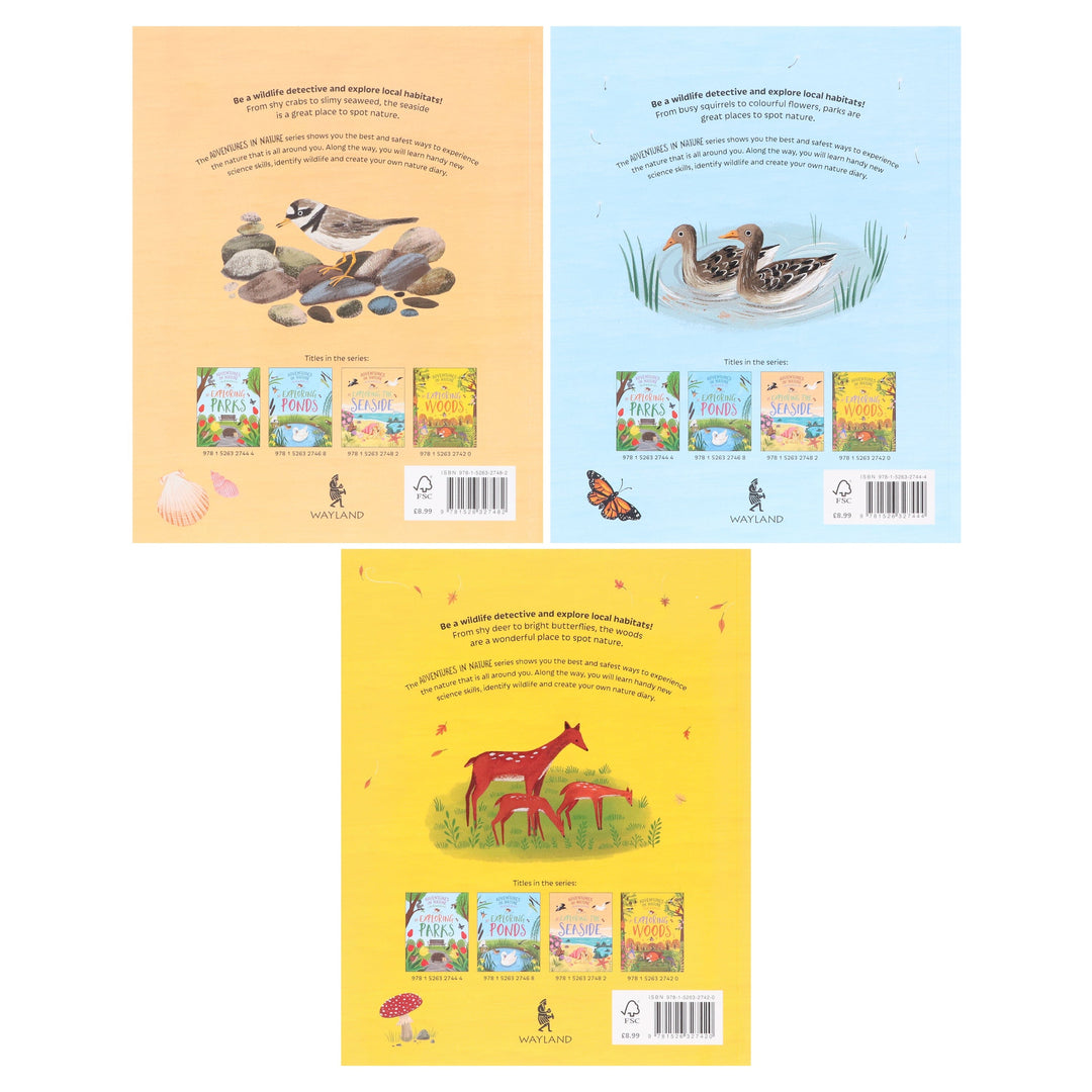 Adventures in Nature Series by Jen Green Illustrated 3 Picture Books Collection Set - Ages 7+ - Paperback