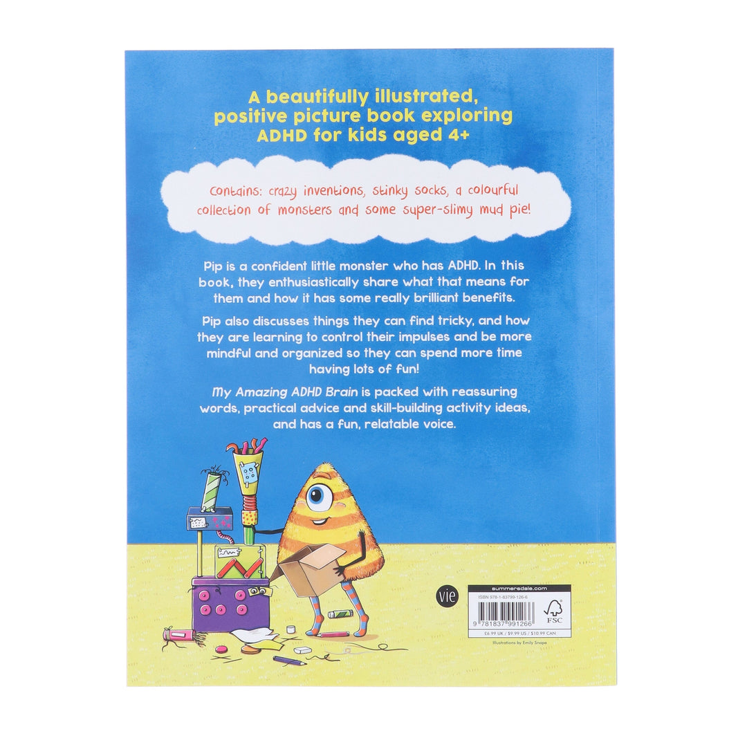 My Amazing ADHD Brain: A Child's Guide to Thriving with ADHD by Emily Snape - Ages 4+ - Paperback