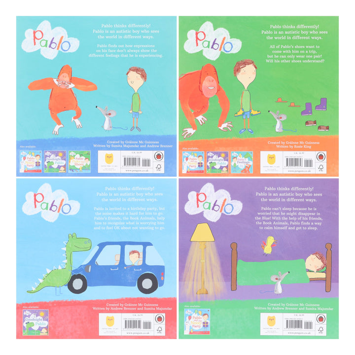 Pablo's Feelings Series 4 Picture Books Collection Set - Ages 2-7 - Paperback