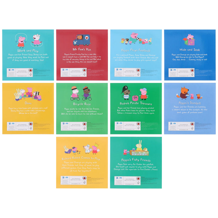 Peppa Pig: Peppa's Fun with Friends Storybook Collection 10 Books Set - Ages 2+ - Paperback