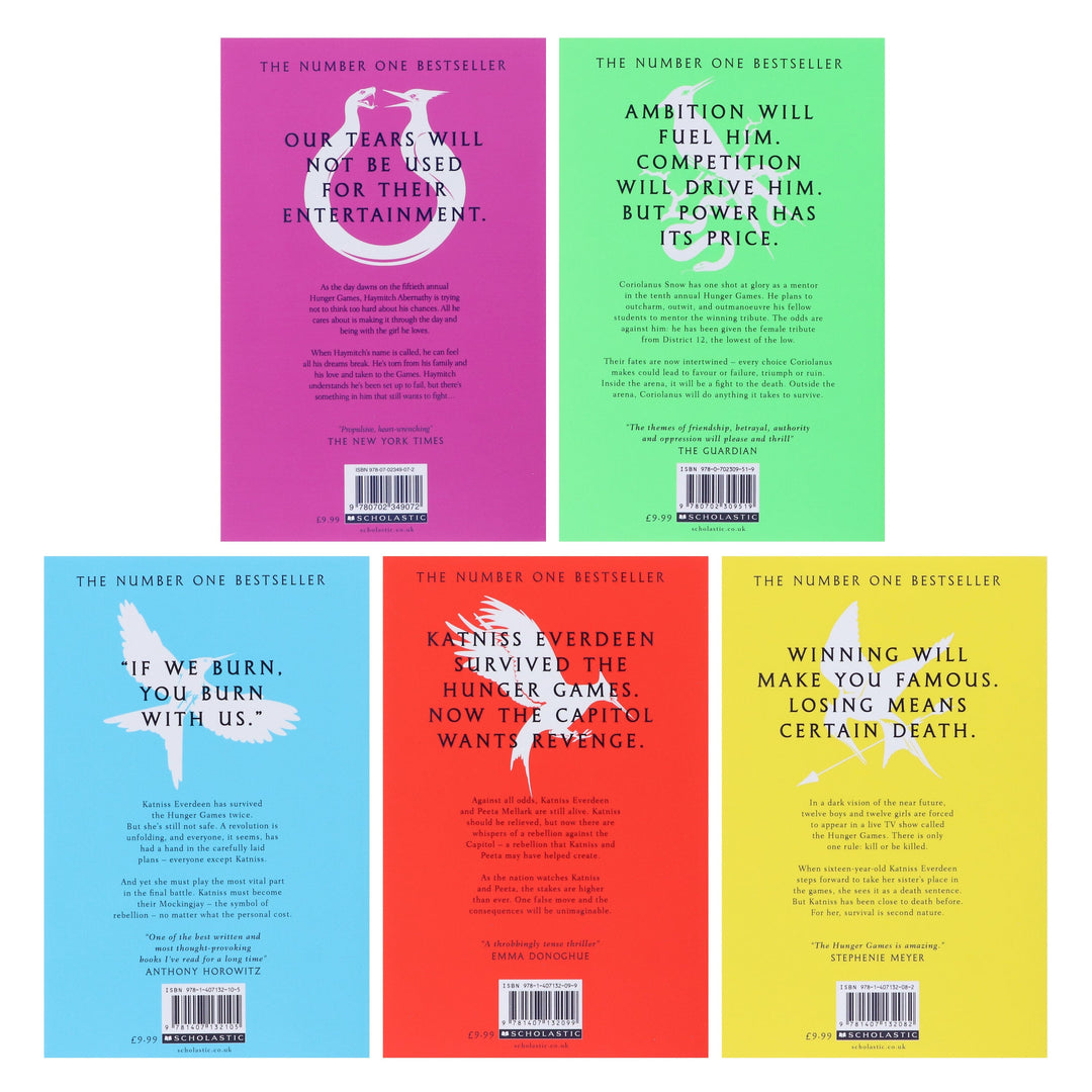 The Hunger Games Series by Suzanne Collins 5 Books Collection Box Set - Ages 12-18 - Paperback