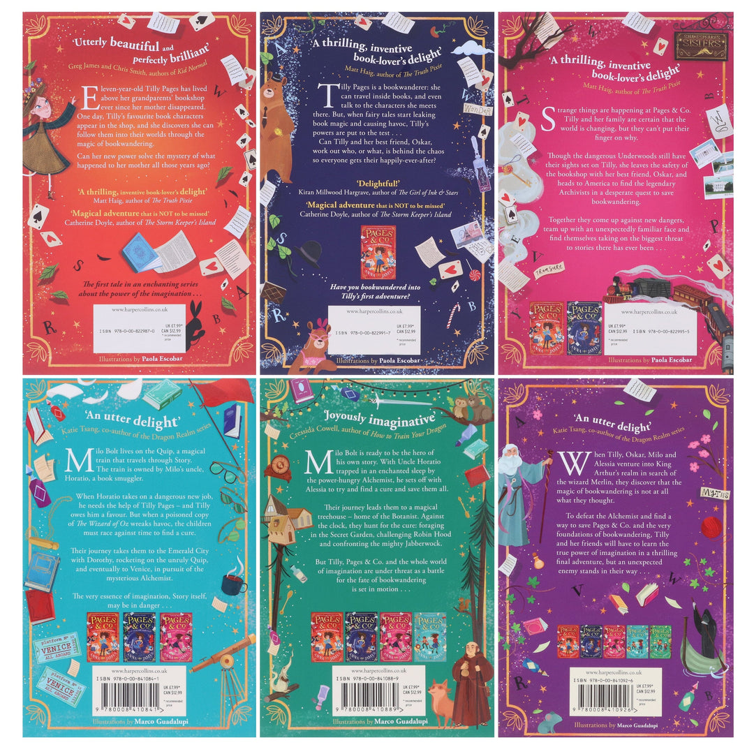 Pages & Co Series by Anna James 6 Books Collection Set - Age 9-14 - Paperback