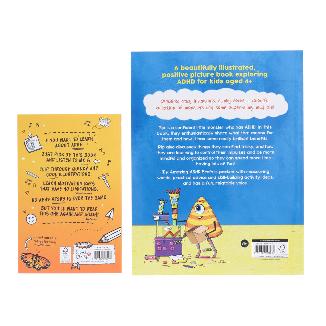 My Amazing ADHD Brain & ADHD: Rapped Up! 2 Books Collection Set by Emily Snape & Jamie Gilbert - Ages 4+ - Paperback
