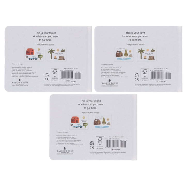 Your Places: A Trio of Board Books for the Youngest of Children by Jon Klassen 3 Books Collection Set - Ages 2-7 - Board Book