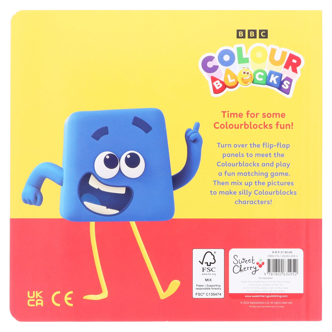 Colourblocks Flip, Flap, Match! by Sweet Cherry Publishing - Ages 3-6 - Board Book