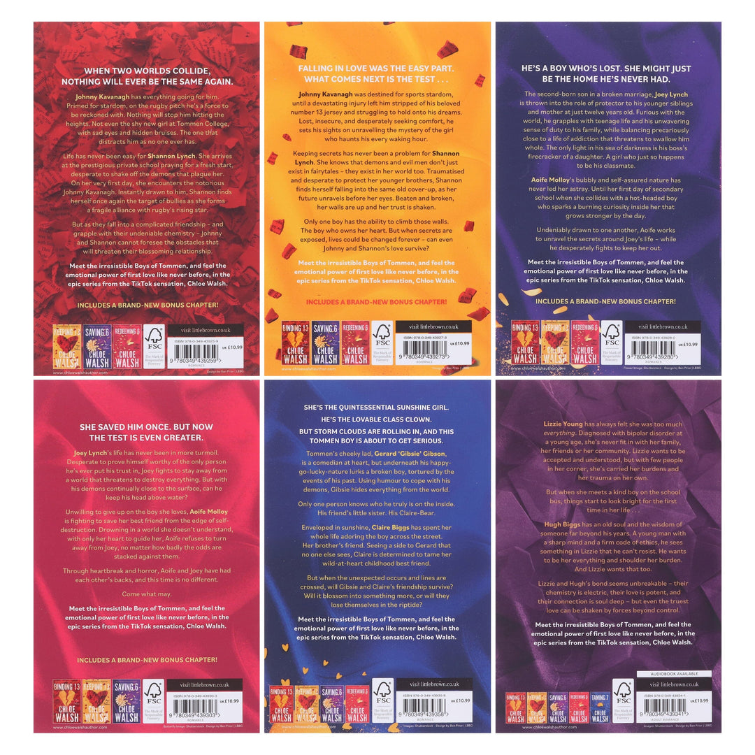 Boys of Tommen Series By Chloe Walsh 6 Books Collection Set - Fiction - Paperback