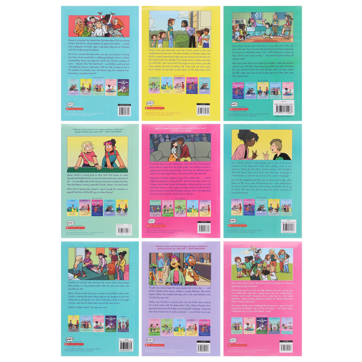 The Baby-Sitters Club Graphic Novels (Book 8-16) by Ann M. Martin: 9 Books Collection Set - Ages 8-12 - Paperback