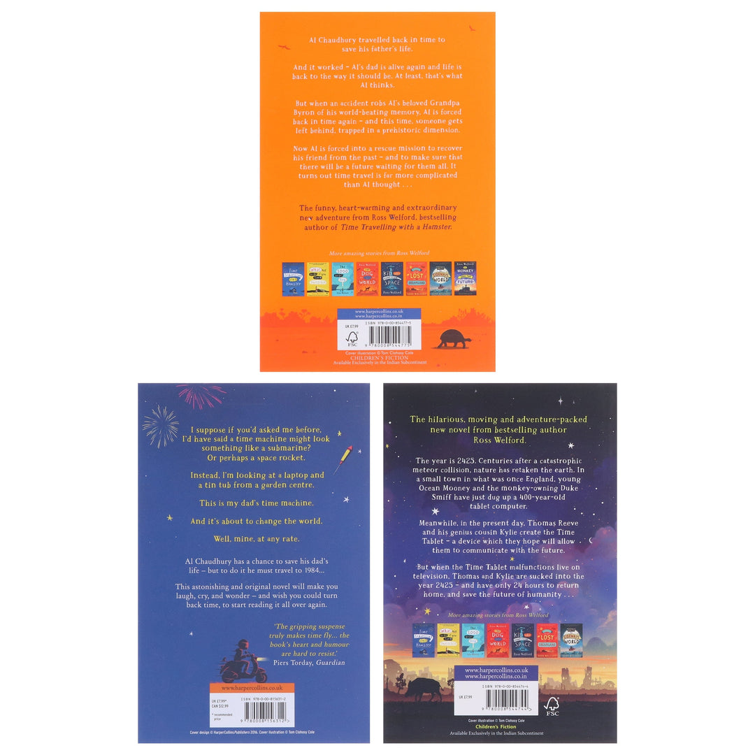 Time Travelling Series By Ross Welford 3 Books Collection Set - Ages 9+ - Paperback