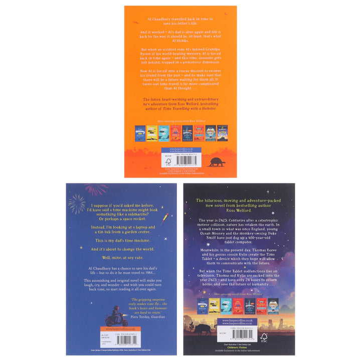 Time Travelling Series By Ross Welford 3 Books Collection Set - Ages 9+ - Paperback