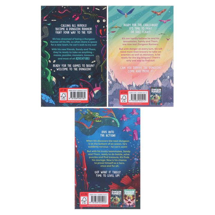 Dungeon Runners Series By Kieran Larwood: Illustrated 3 Books Collection Set - Ages 7-9 - Paperback