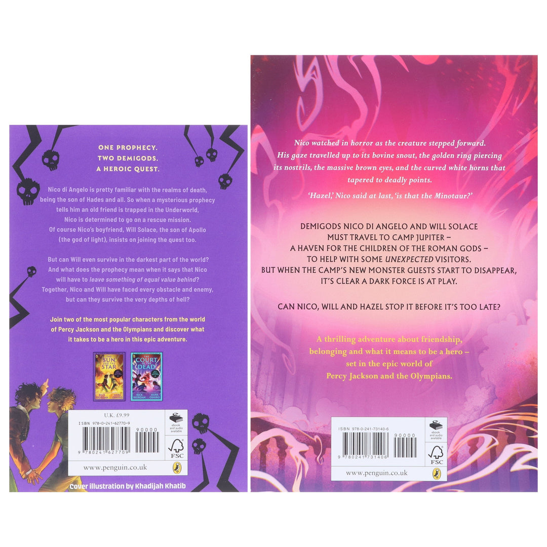 A Nico di Angelo Adventures Series by Rick Riordan & Mark Oshiro 2 Books Collection Set - Ages 9-17 - Paperback/Hardback