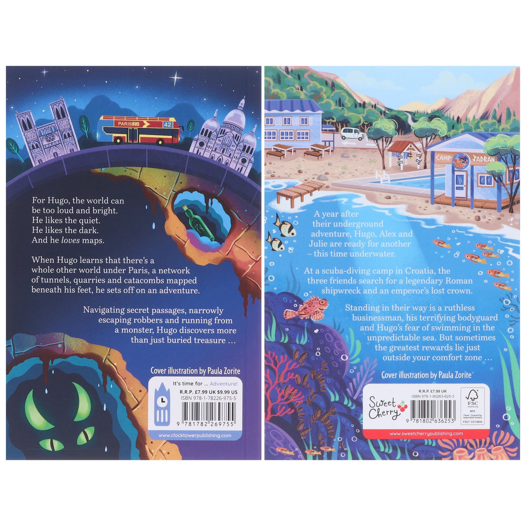 Isabelle Marinov Collection (Boy Underground & Boy Overboard) 2 Books Set - Ages 9-14 - Paperback