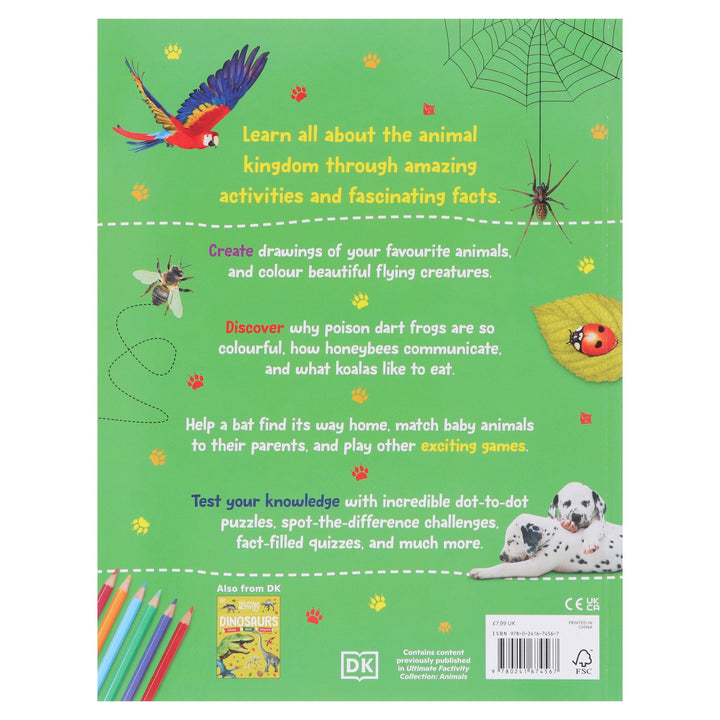 The Fact-Packed Activity Book: Animals by DK - Ages 5+ - Paperback