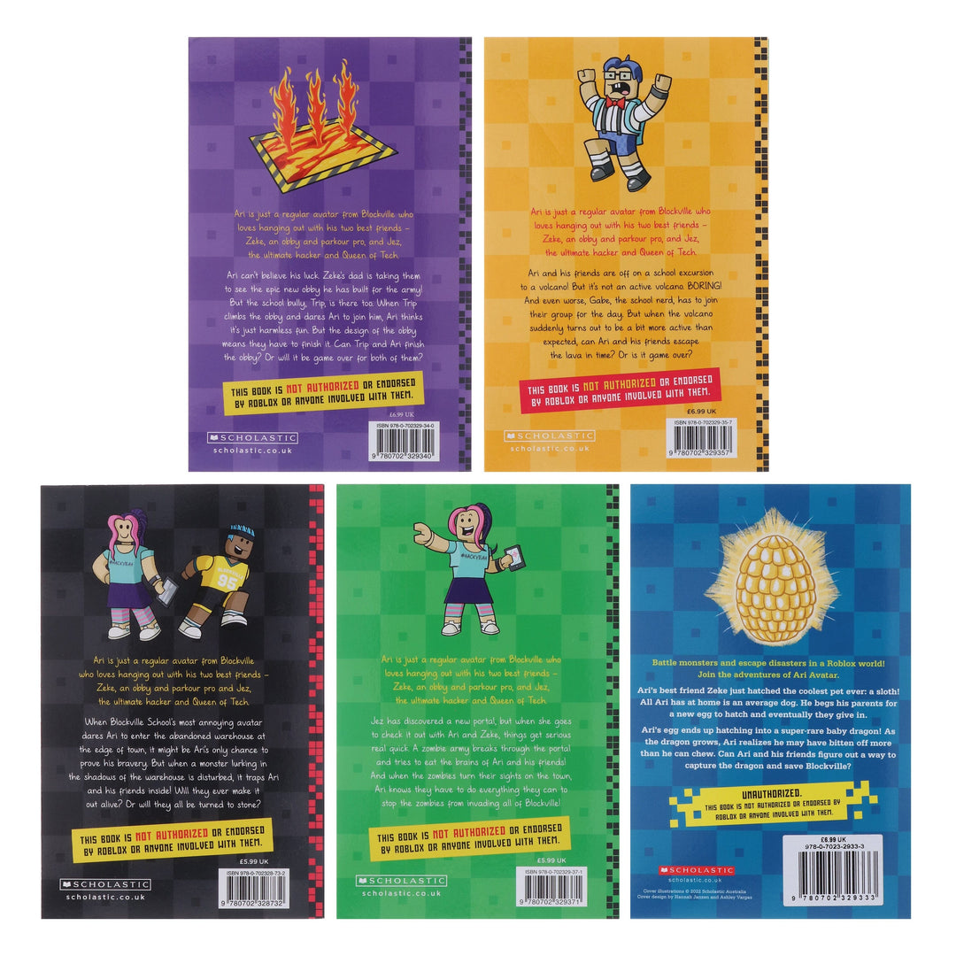 Diary of a Roblox Pro by Ari Avatar 5 Books Collection Set - Ages 7-12 - Paperback