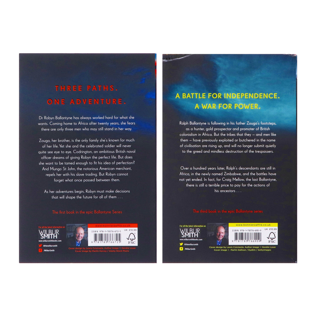 The Ballantyne Series By Wilbur Smith 2 Books Collection Set - Fiction - Paperback