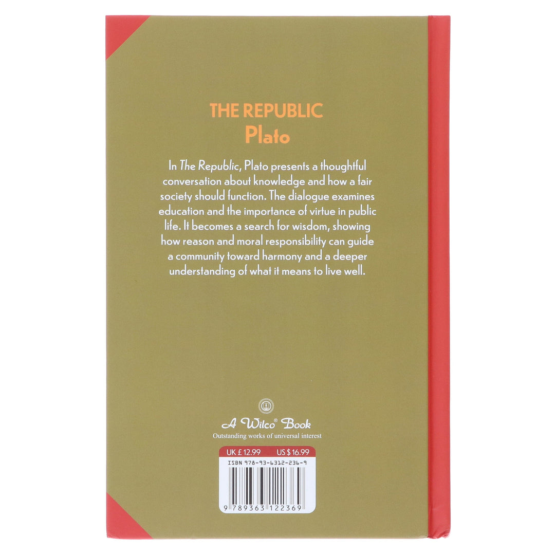 The Republic Book By Plato - Non Fiction - Sprayed Edges Hardback