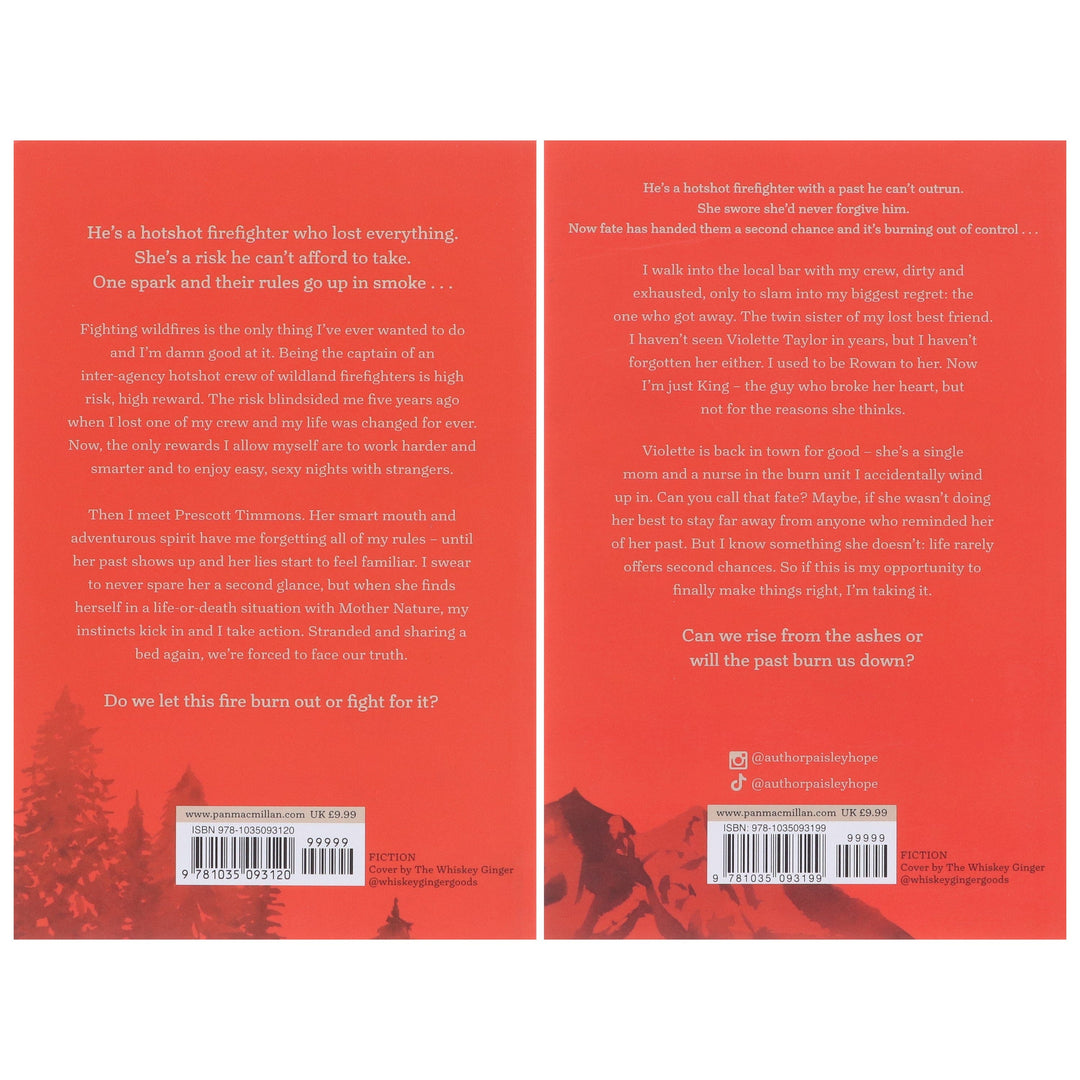 Sky Ridge Hotshots Series by Sloane St. James & Paisley Hope 2 Books Sprayed Edges Collection Set - Fiction - Paperback