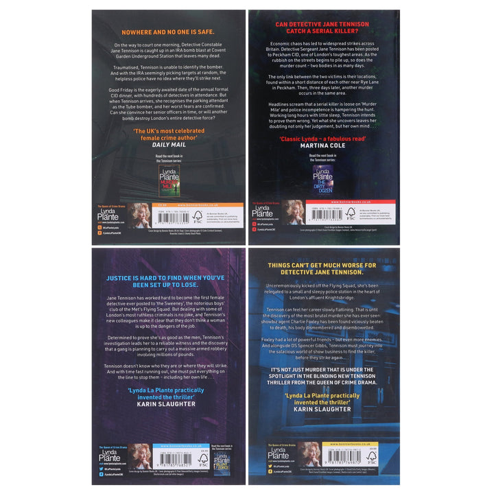 Jane Tennison Thrillers (Book 3-6) By Lynda La Plante: 4 Books Collection Set - Fiction - Paperback