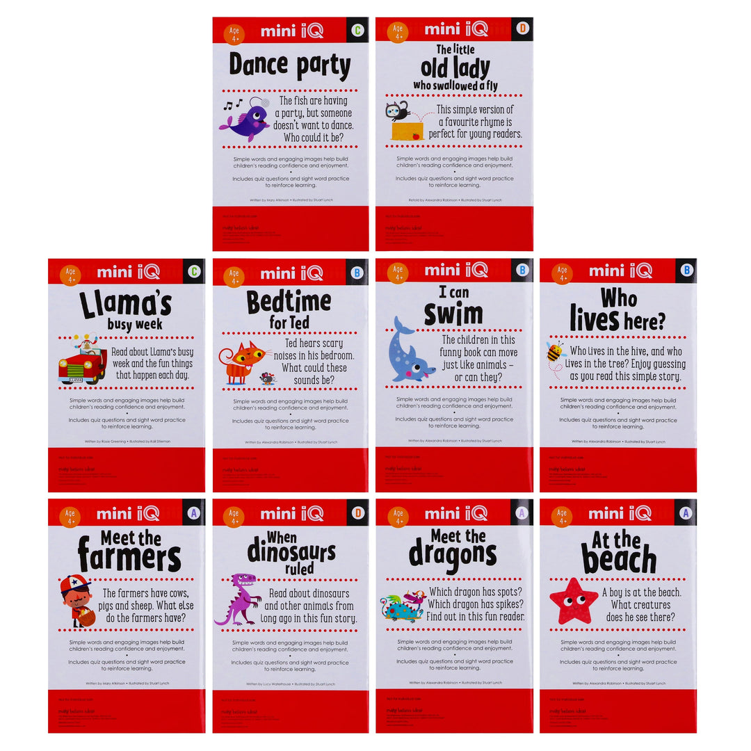 Funny Furry Tales By Make Believe Ideas 10 Readers Box Set - Ages 4+ - Paperback