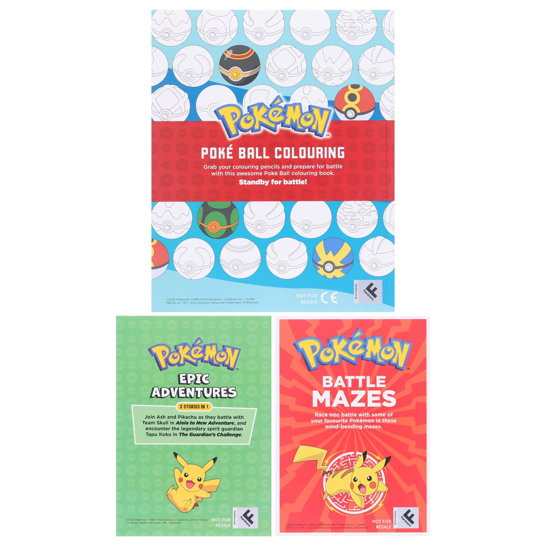 Pokemon Epic Battle Collection (Includes 3 Books, A Poster, A Door Hanger & A Poké Ball Craft) by Pokemon - Ages 6-8