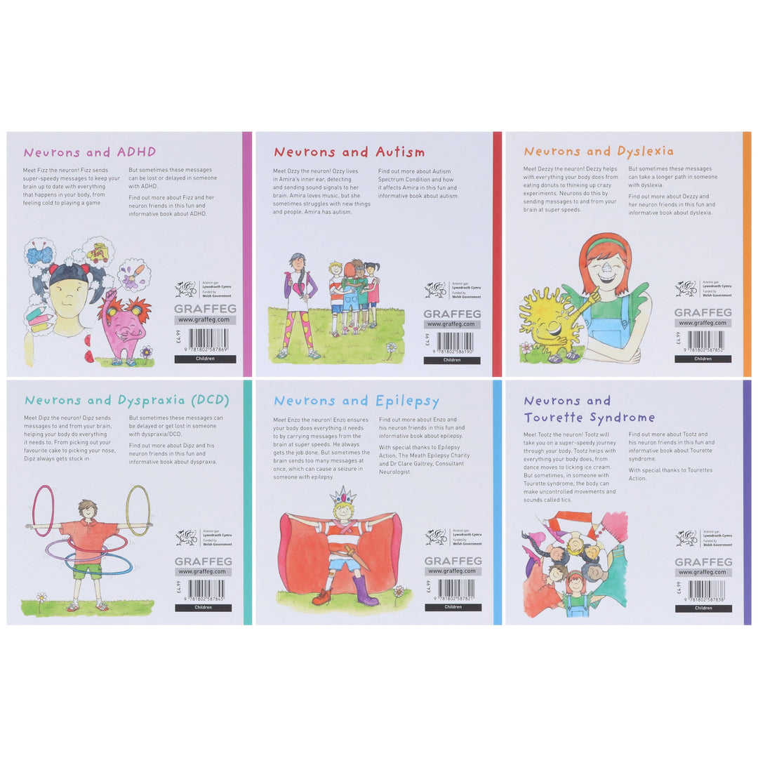 The Neurons Series by Marielle Bayliss Illustrated 6 Books Collection Set - Ages 3-7 - Paperback