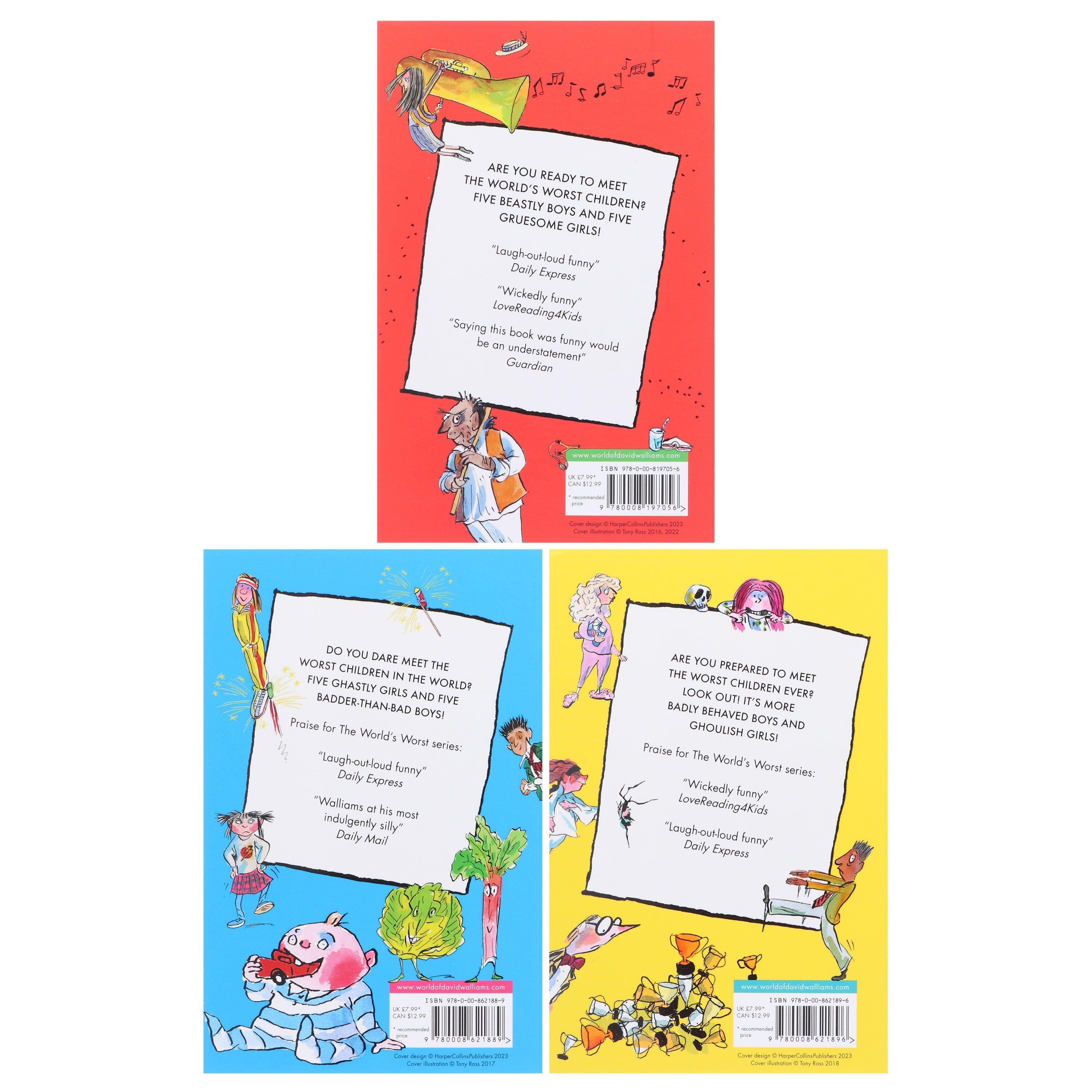 The World's Worst Children Series (illustrated) by David