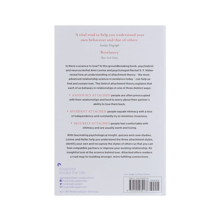Attached: Are you Anxious, Avoidant or Secure? How the science of adult attachment can help you find – and keep – love by Amir Levine & Rachel Heller - Non Fiction - Paperback