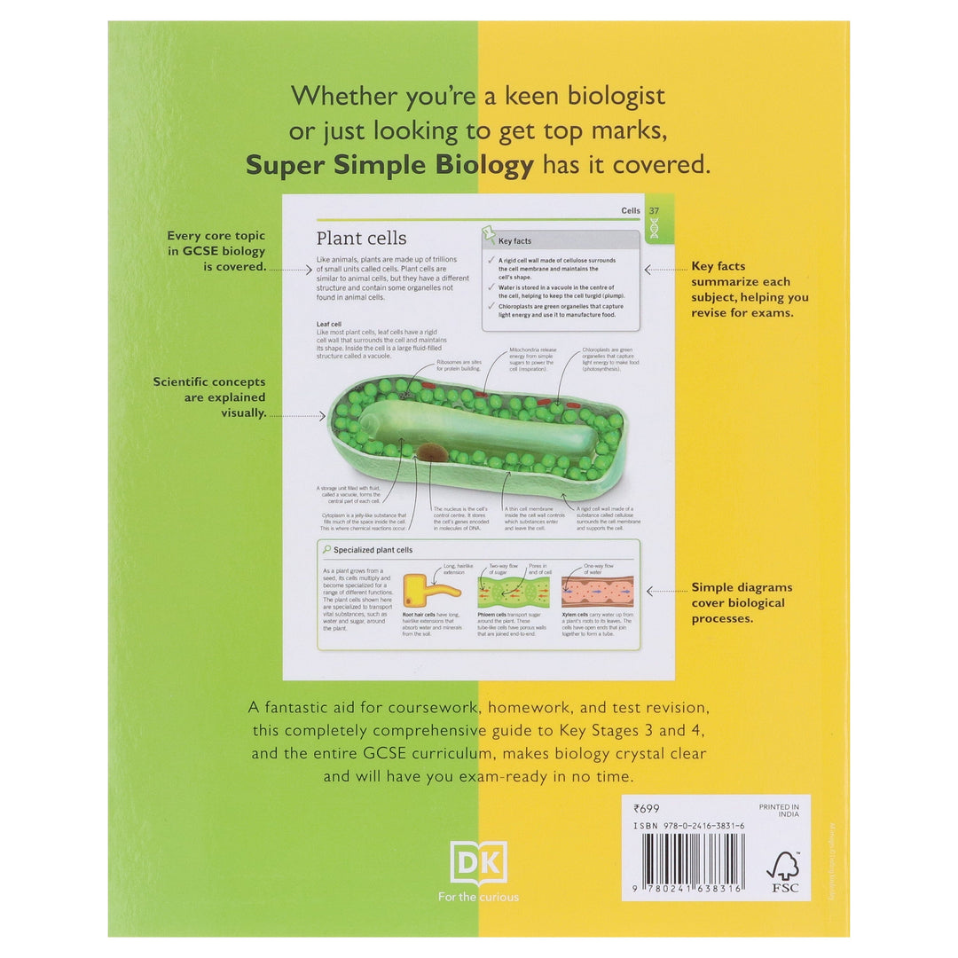 Super Simple: Biology: The Ultimate Bitesize Study Guide By DK - Non Fiction - Paperback