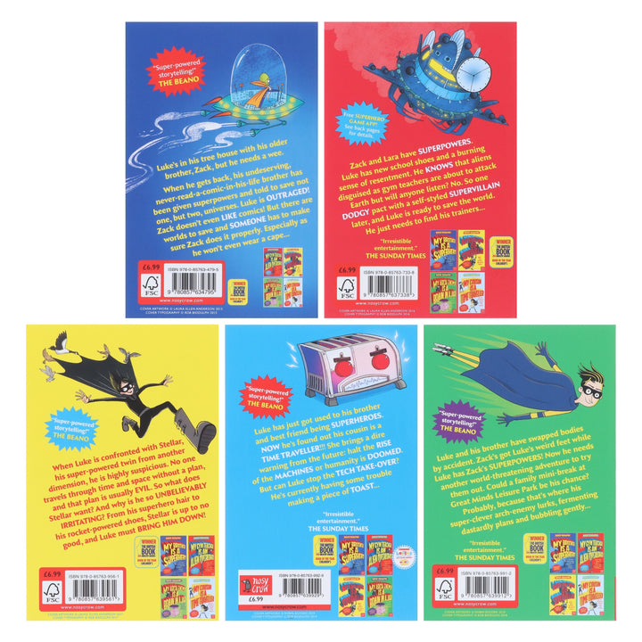 My Brother is a Superhero Series 5 Books Collection By David Solomons - Ages 9-14 - Paperback