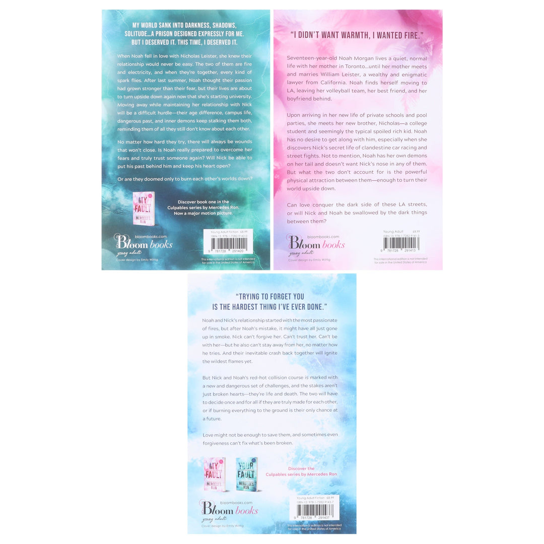 Culpable Series By Mercedes Ron 3 Books Collection Set - Ages 16-18 - Paperback