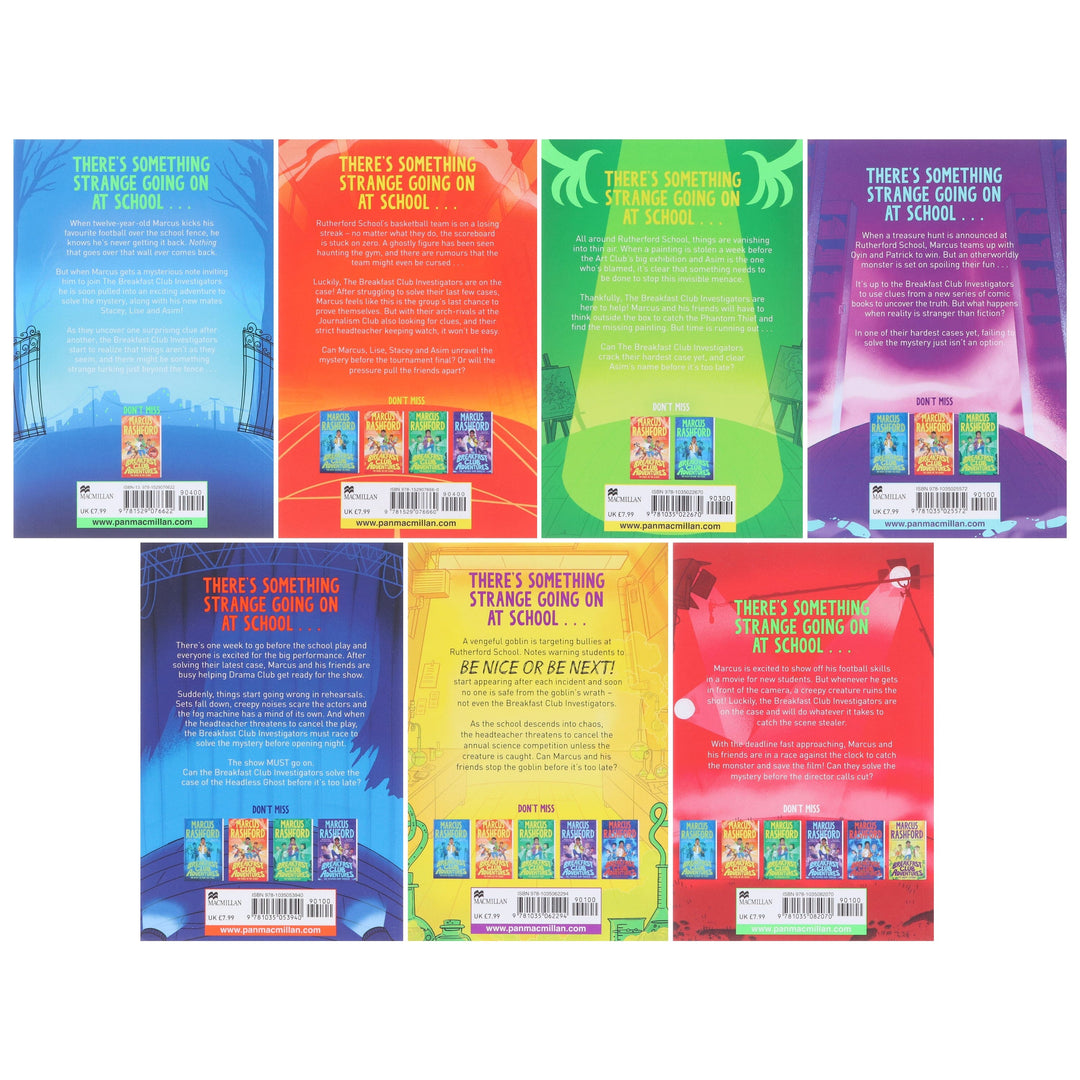 The Breakfast Club Adventures Series By Marcus Rashford Illustrated 7 Books Collection Set - Ages 8-11 - Paperback