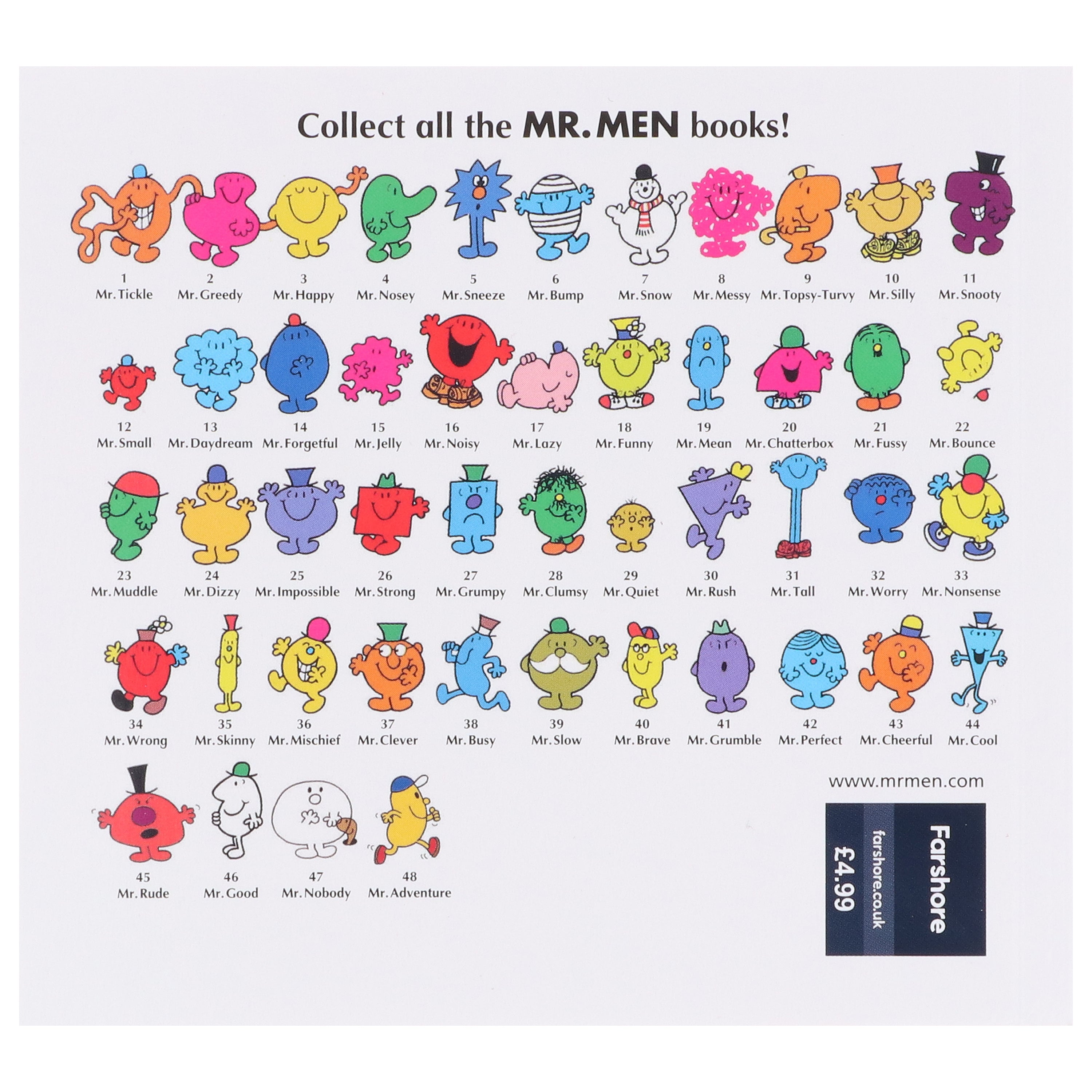 MR. MEN 完全コレクション 48冊 Amazon.com: My Complete MR. MEN 48 Books Collection Roger