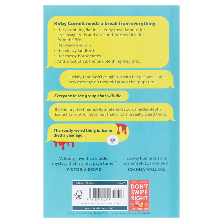 Everyone in the Group Chat Dies by L.M. Chilton - Fiction - Paperback