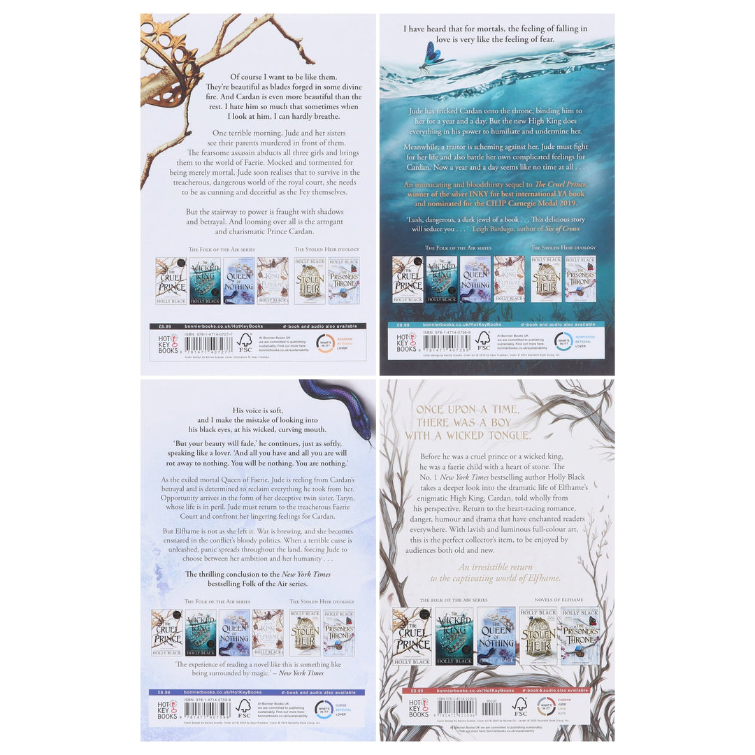 The Folk of the Air Series by Holly Black: 4 Books Collection Set - Ages 14+ - Paperback