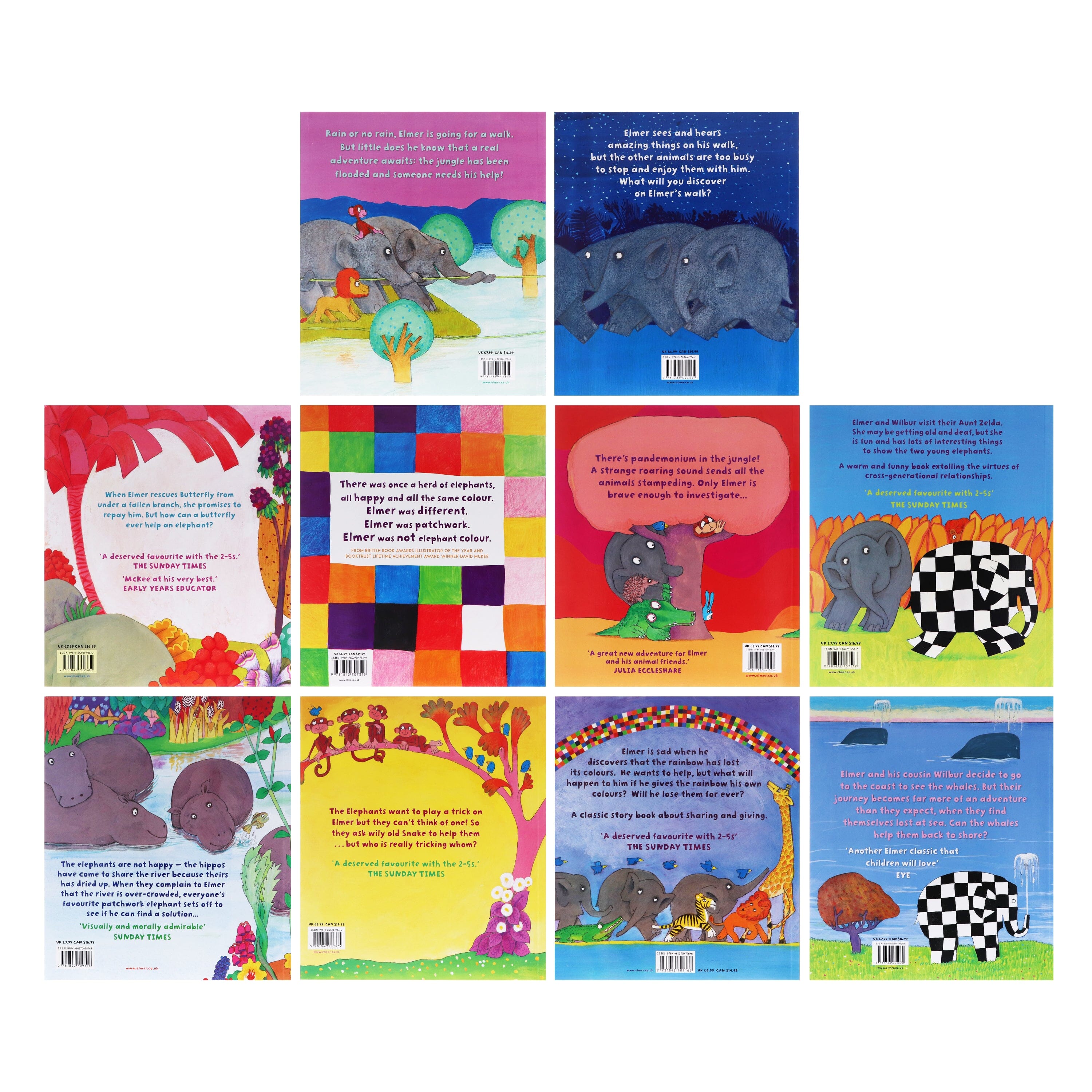 Elmer 10 Book Collection - David McKee – American Bookworm