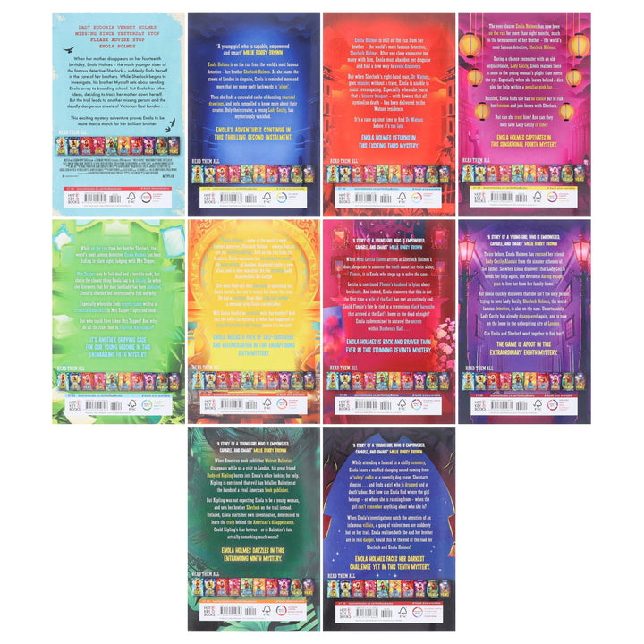 Enola Holmes Mysteries Series By Nancy Springer 10 Books Collection Set - Ages 9+ - Paperback
