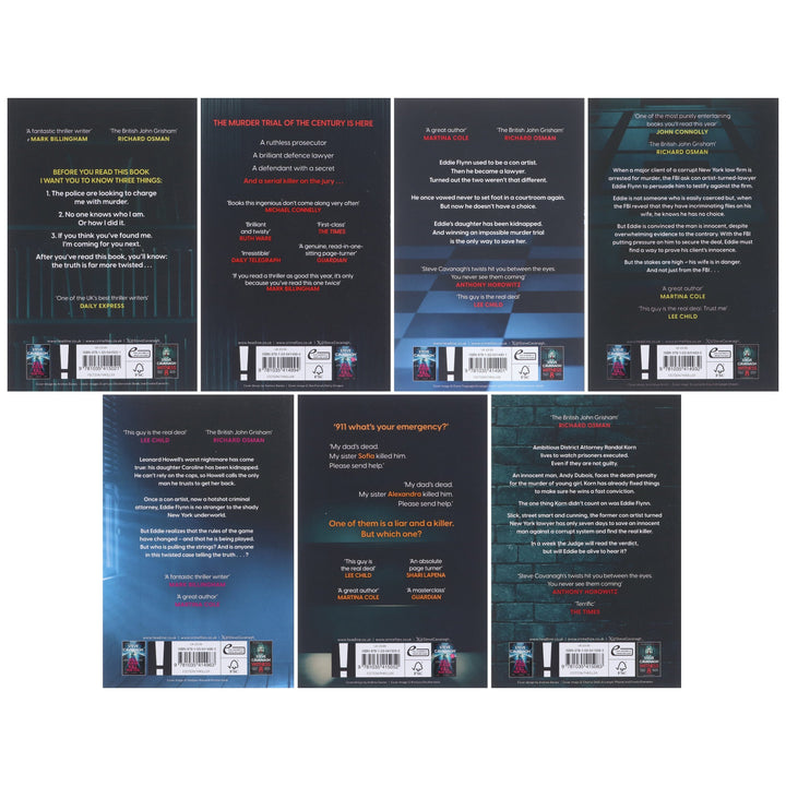 Eddie Flynn Series By Steve Cavanagh 7 Books Collection Set - Fiction - Paperback