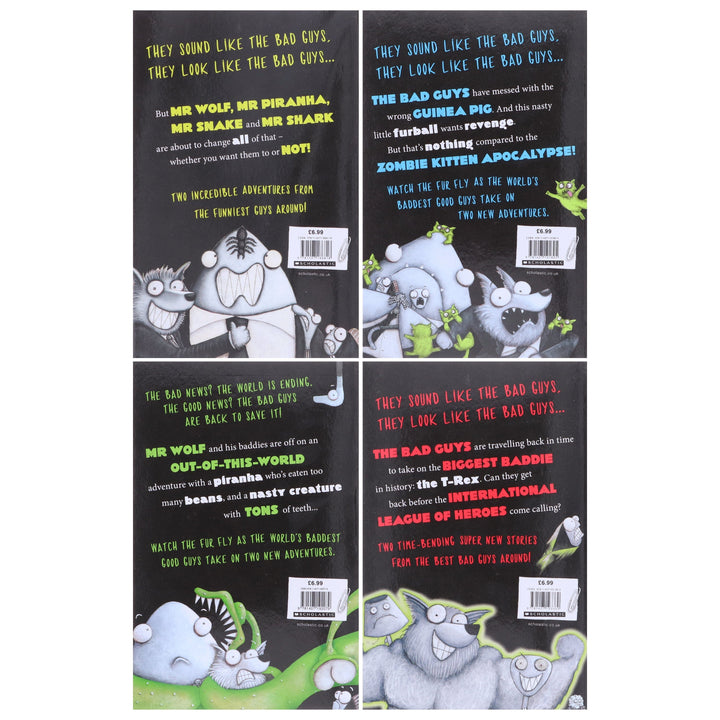 The Bad Guys Episodes by Aaron Blabey: 1-8 Collection 4 Books Set - Ages 7-9 - Paperback